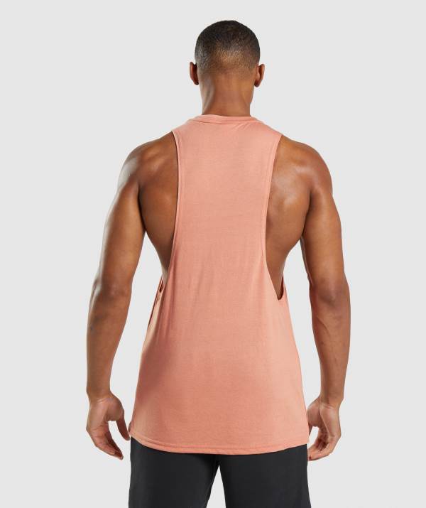 Panske Tielko Gymshark Legacy Drop Arm Ruzove | OQ6957403